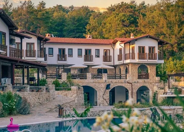 Rustic Modern Patio With Shared Pool * Akcapinar (Mugla)